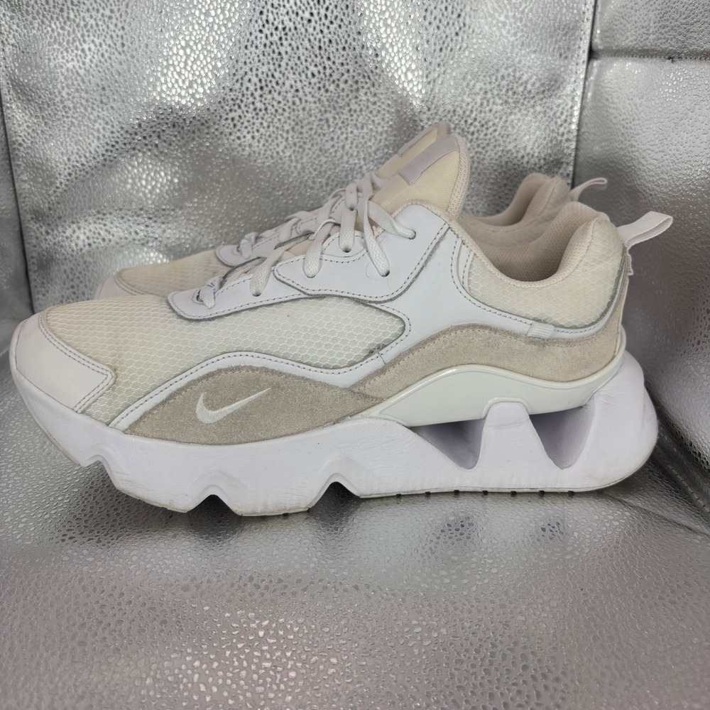Nike RYZ 365 II Summit White Sail Suede Mesh Sneakers CU4874-100 Mens 11 - Picture 3 of 7